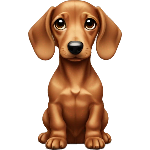 Dachshund puppy emoji