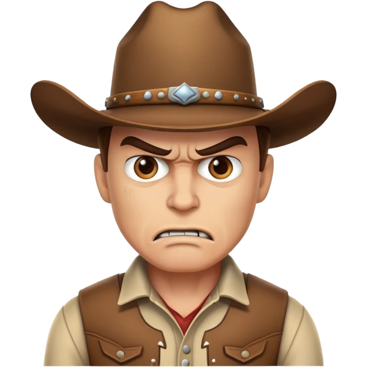 Cow-boy énerver  emoji