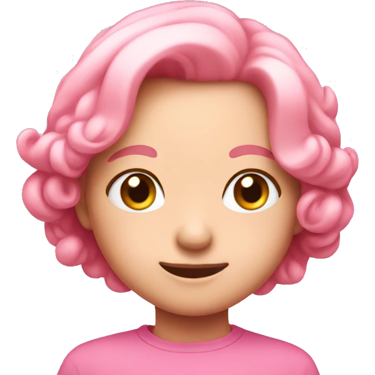 Very cute pink emoji emoji