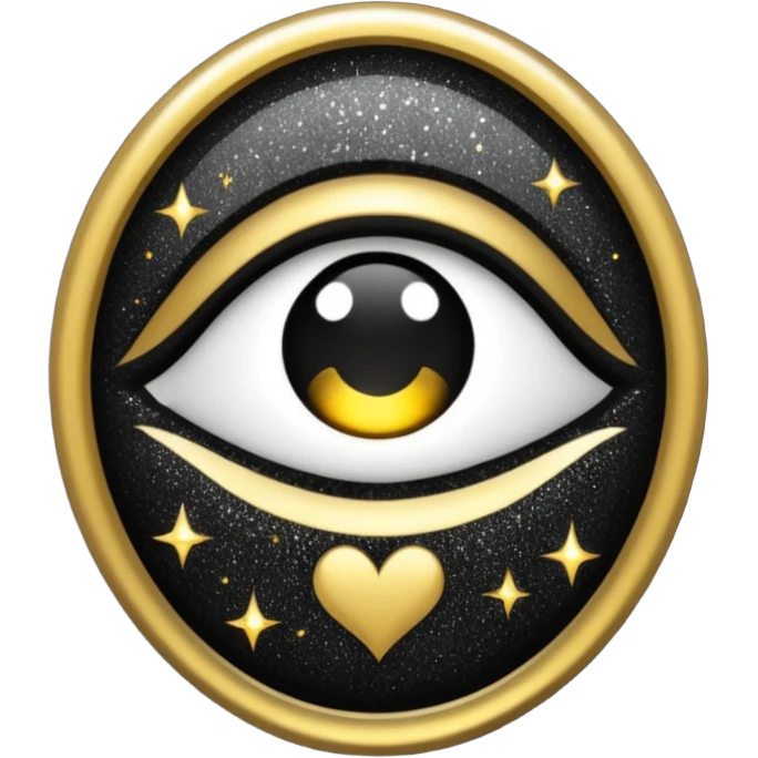 Glitter dark romance emoji