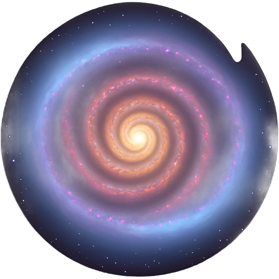 detailed 3D spiral galaxy emoji