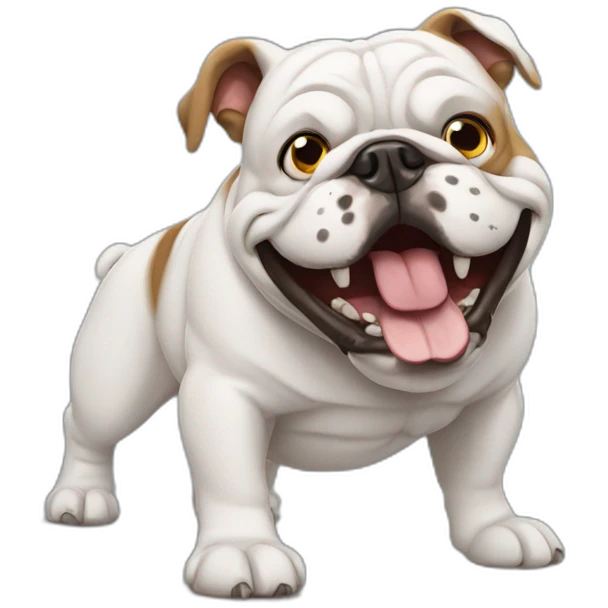 funny bulldog emoji