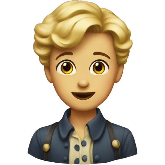 Vintage cute emoji