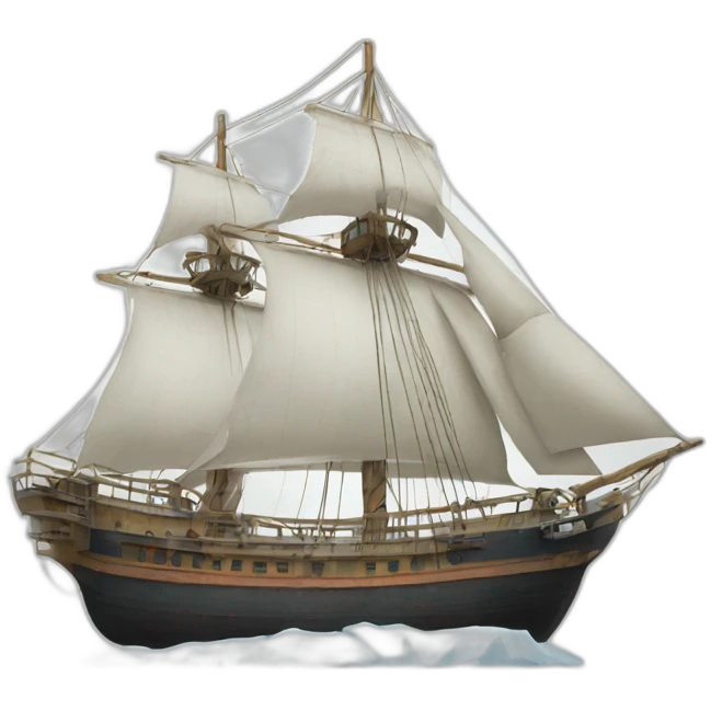 Ship go to the Antarktis  emoji