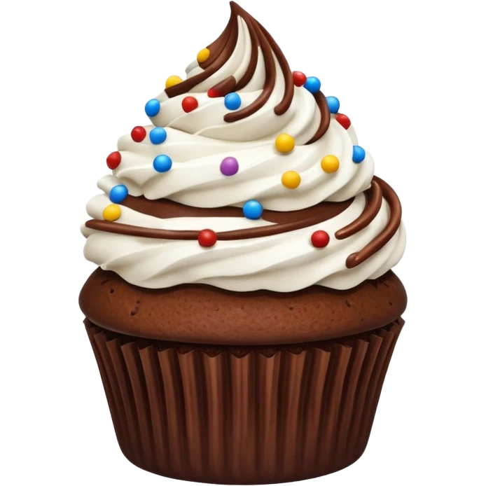 chocolate cupcate emoji