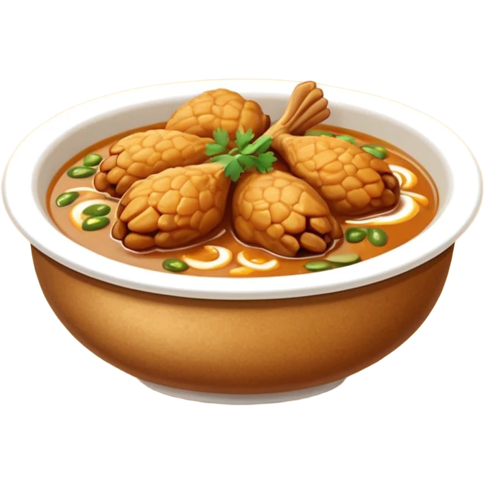 nasi kuah kurma ayam satu ketul emoji