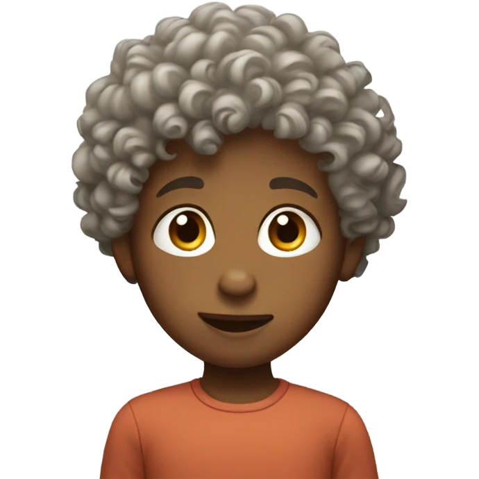 Little boy with curly hair emoji