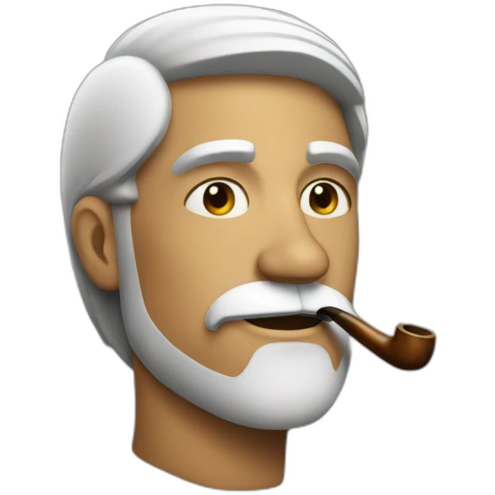 man with pipe emoji