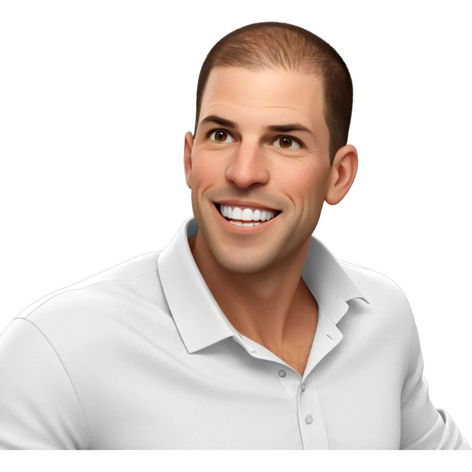 smiling boy in white shirt emoji