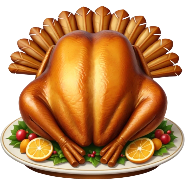 Christmas turkey emoji