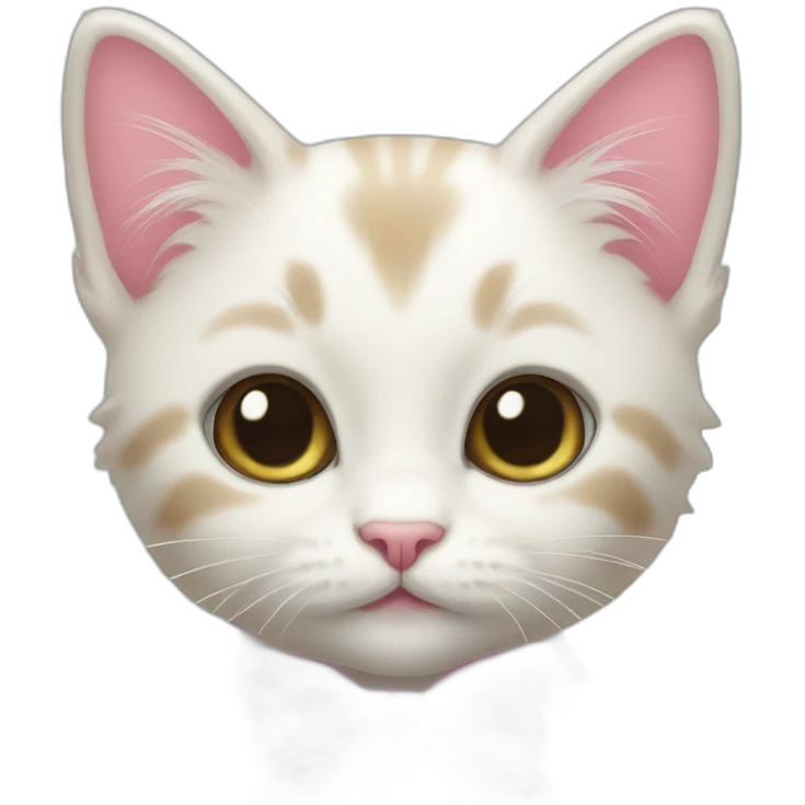 monthly kitten with a pink bow emoji