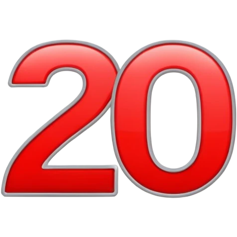 the red undelined "100 points" emoji, but with "20" instead of "100" emoji