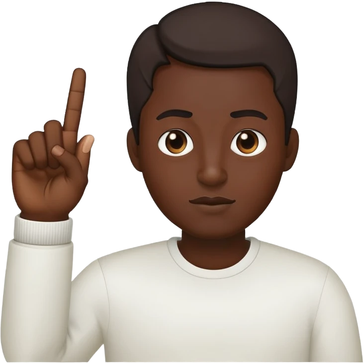🙋🏾sticking up middle finger emoji