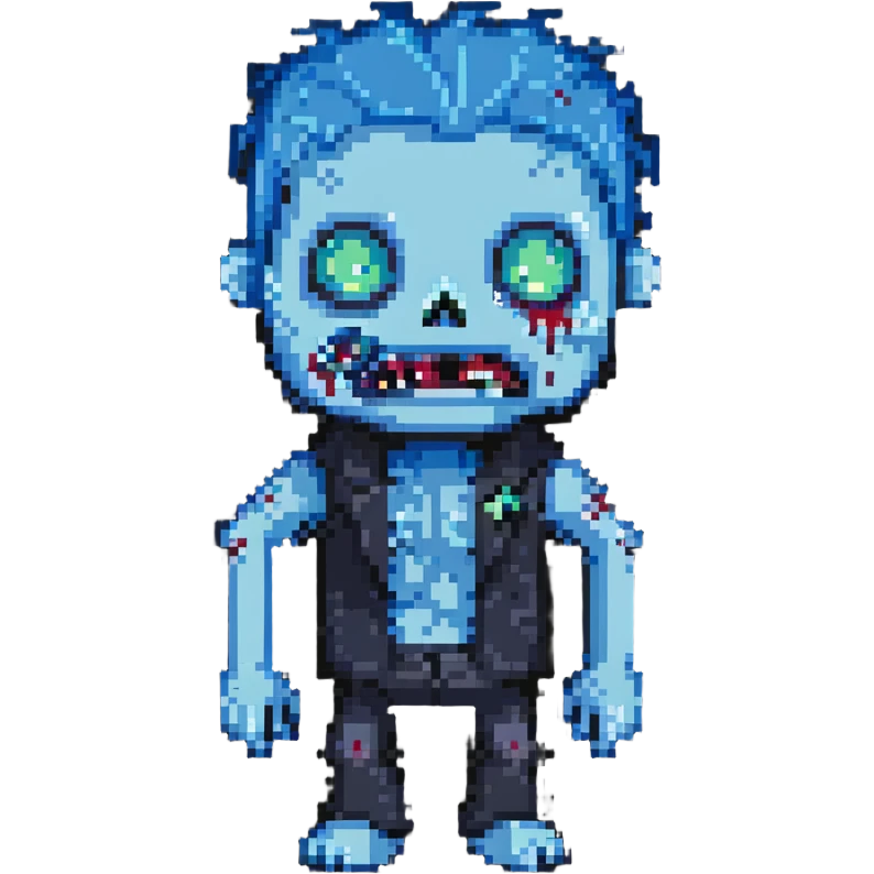 blue zombie emoji