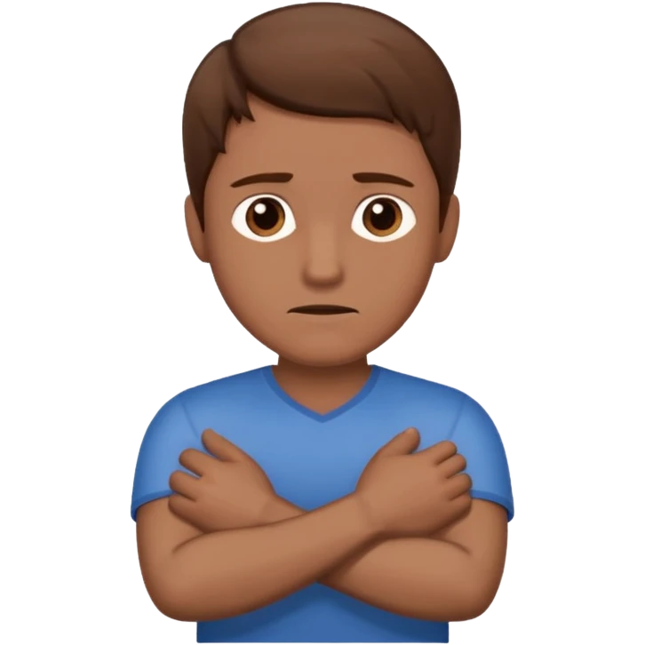 man say no with his hands crosswise emoji