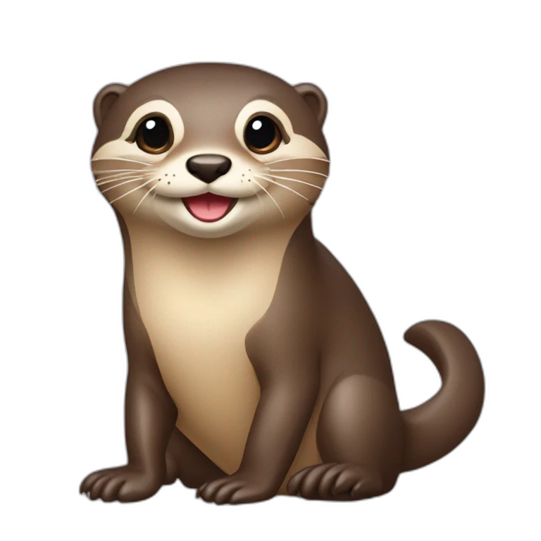 Loutre sur tortu emoji