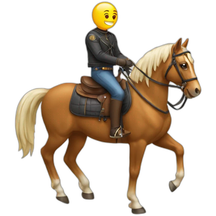 chat sur un cheval emoji