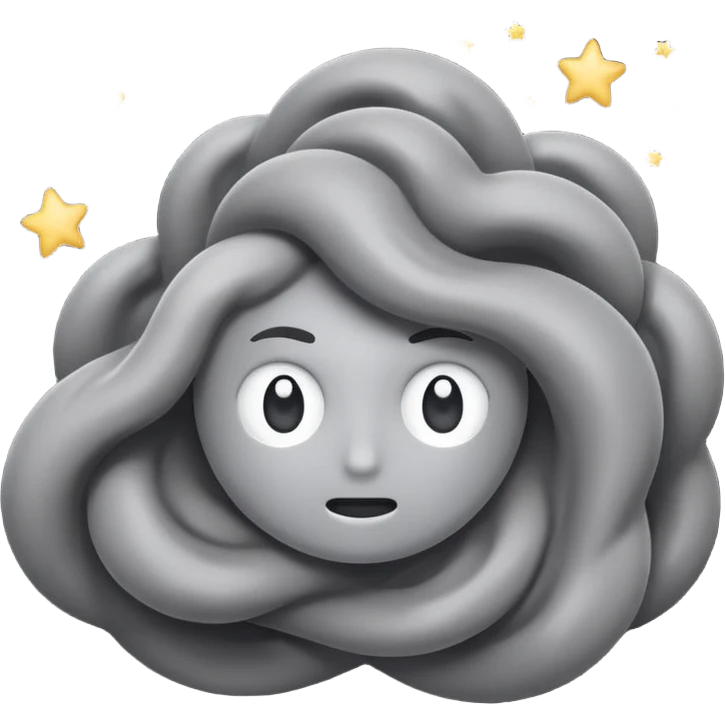 Make a fighting dust Cloud with stars emoji