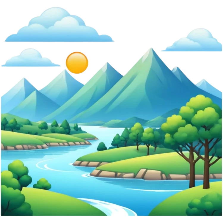 Modern aesthetic full scenic SCENERY emoji
