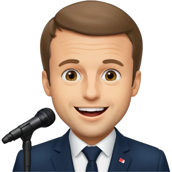 Emmanuel Macron qui chante emoji