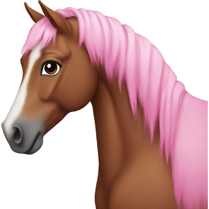 horse pink emoji