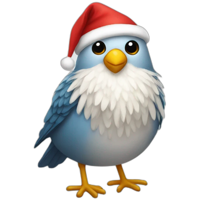 bird santa emoji