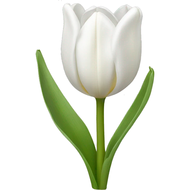 white tulip emoji
