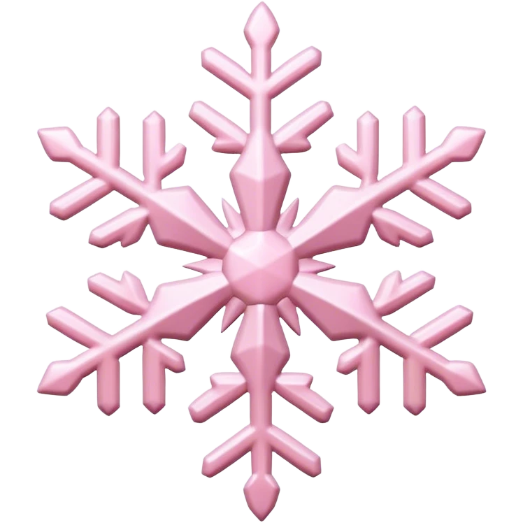 pastel pink snowflake  emoji