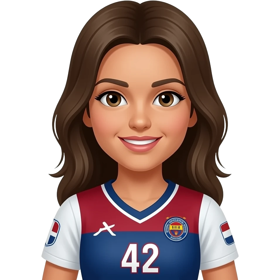A Giuliana Mafra com o seu número 42 emoji