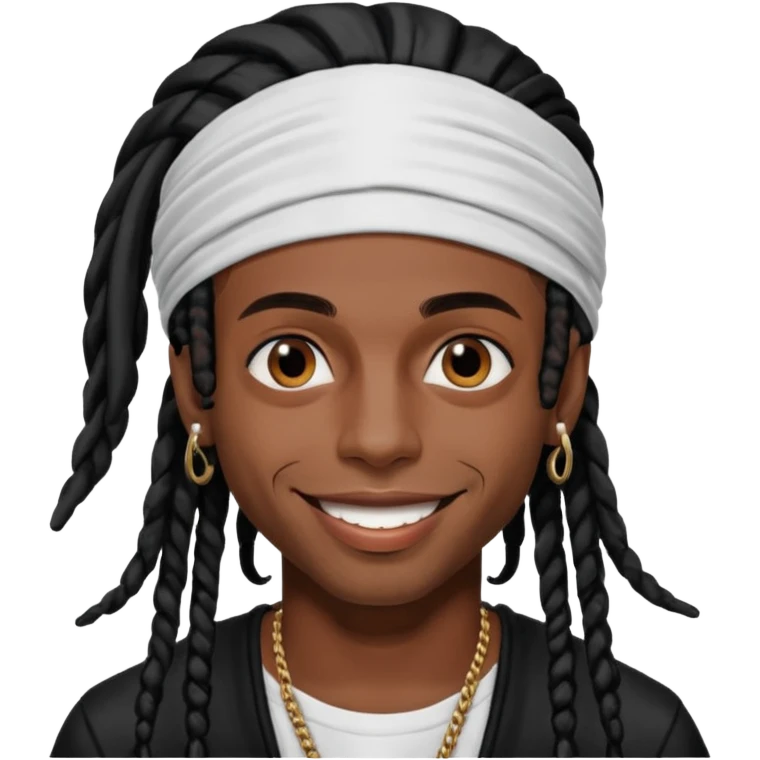 playboi carti vamp with durag and  dreads emoji