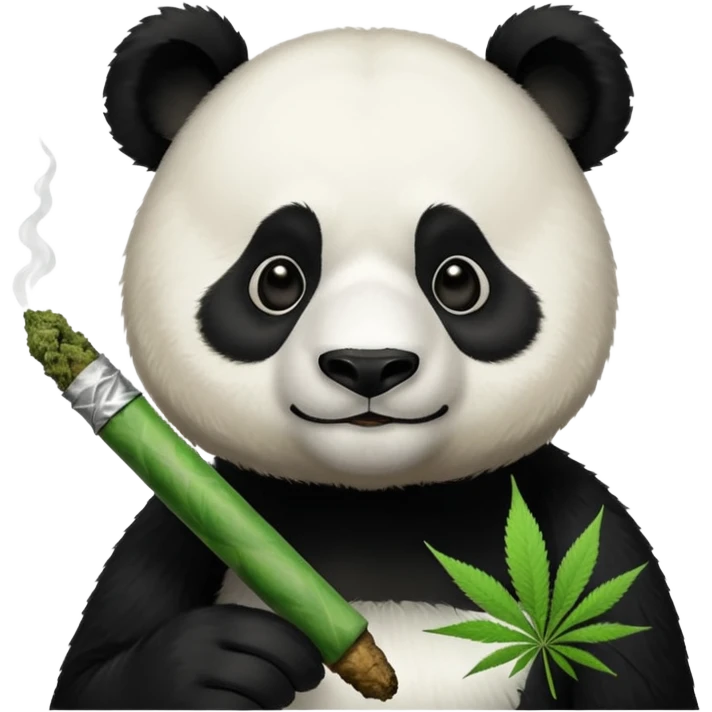 Panda Bajando locura de Marihuana con un video de youtube emoji