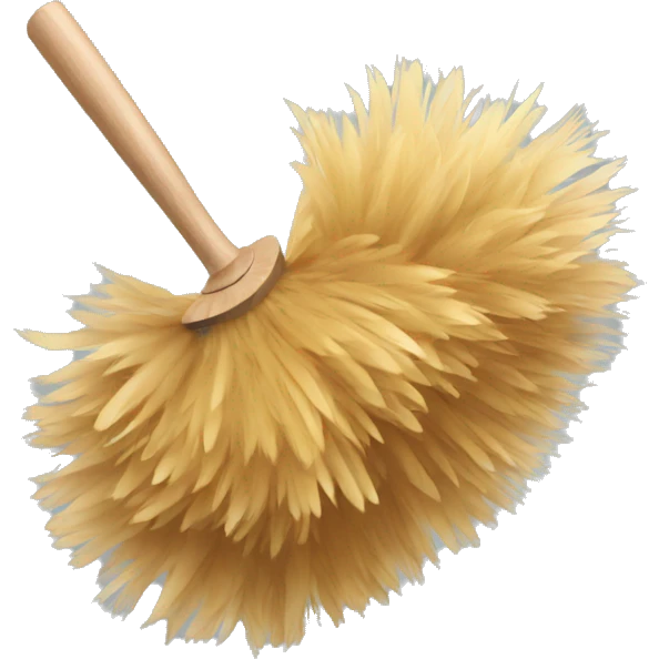 Feather duster emoji