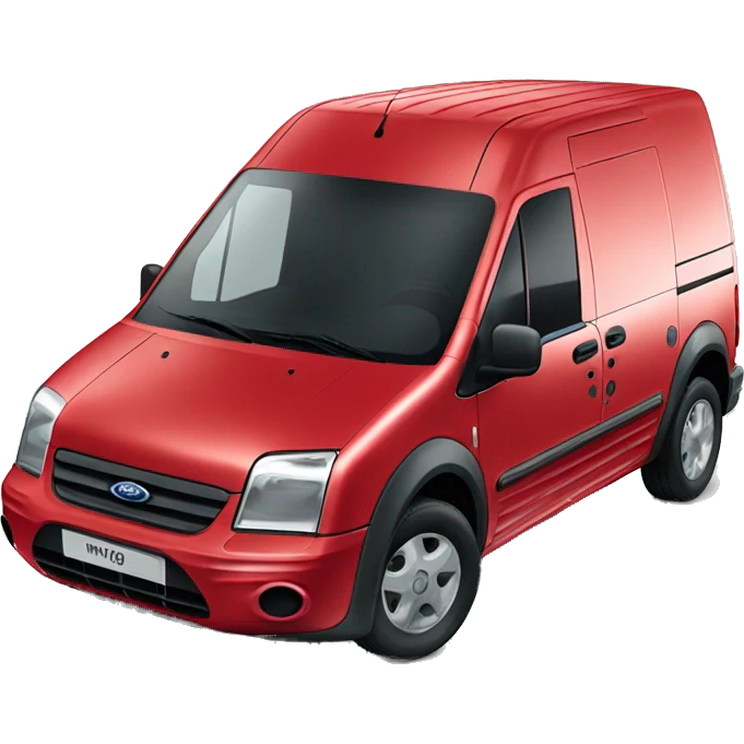 Ford Transit Connect in Red coulor  emoji