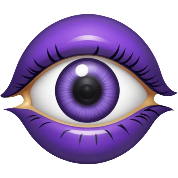 ojo de color morado emoji
