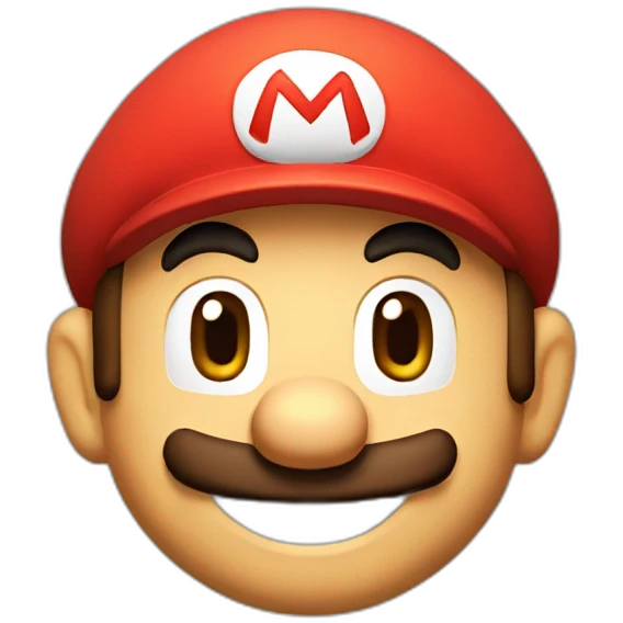 Mario smiling emoji