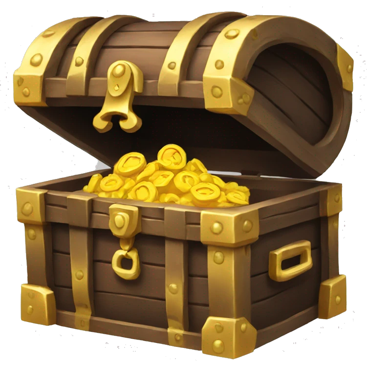 pure color treasure chest  emoji