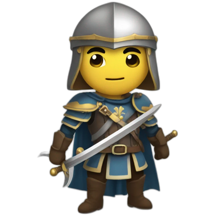Chevalier link avec une épée emoji