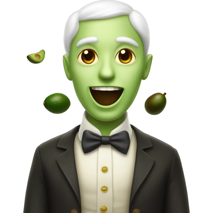 Magic Italian pale man with avocados emoji