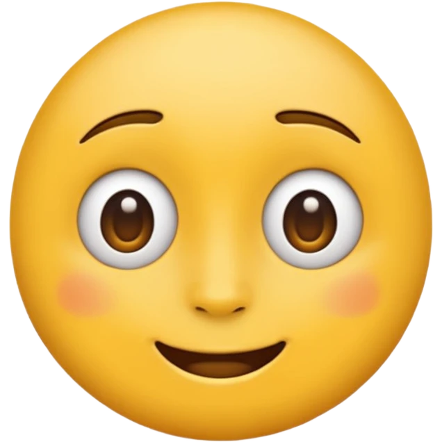 create an emoji of face facing straight forward but looking to the side only with its eyes emoji