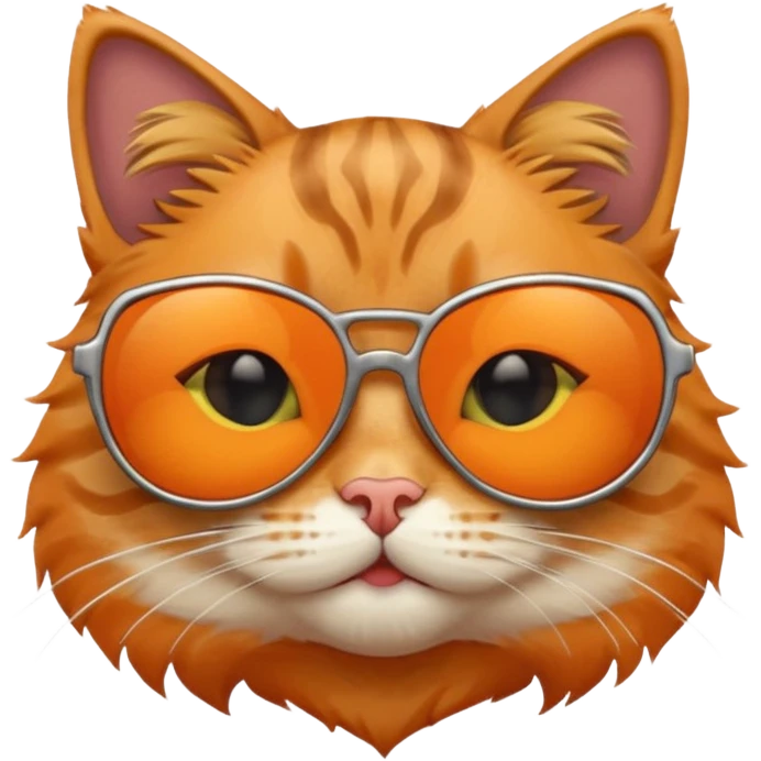 Cat wearing sunglasses emoji