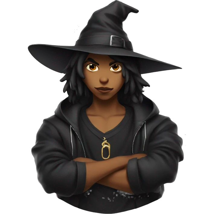 gangster boy witch the inscription Milan emoji