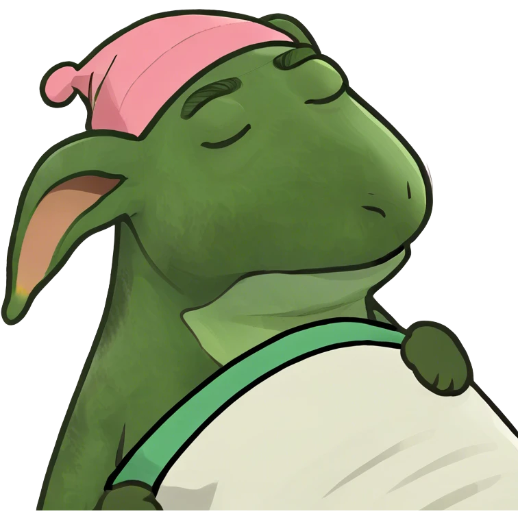 Sleeping jar jar binks from Star Wars emoji