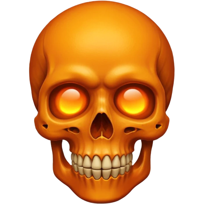 orange skull emoji