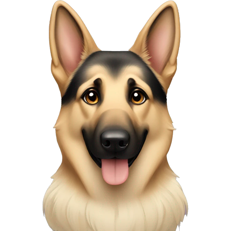 Cream German shepherd  emoji