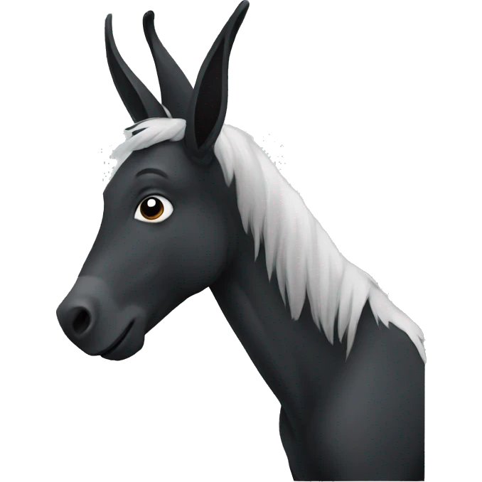 Black Donkey emoji
