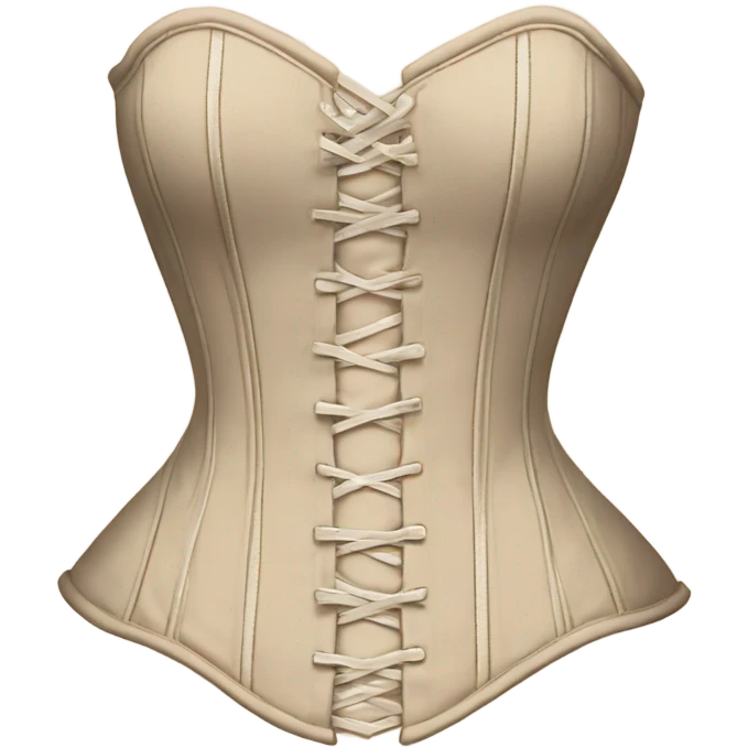 biege lace corset emoji