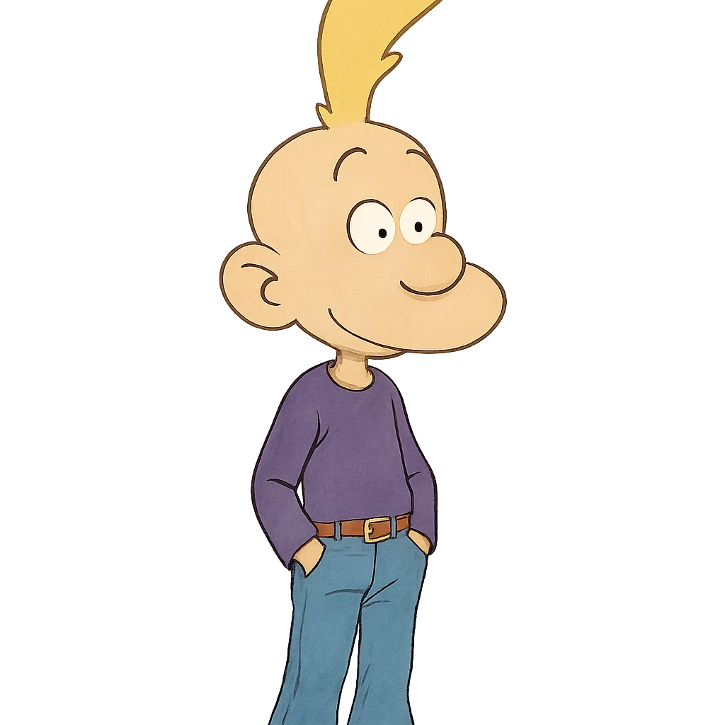 Titeuf character in ghibli style emoji