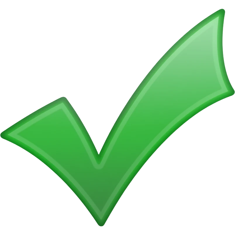 verification tick badge emoji