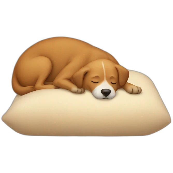 Dog sleeping emoji