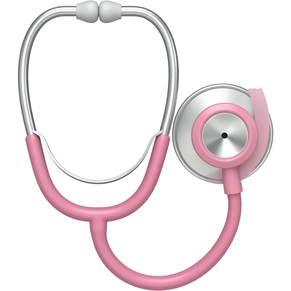 estetoscopio rosa emoji